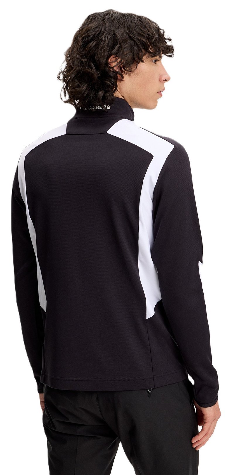 J.Lindeberg Lukas Quarter Zip felpa da uomo, nera