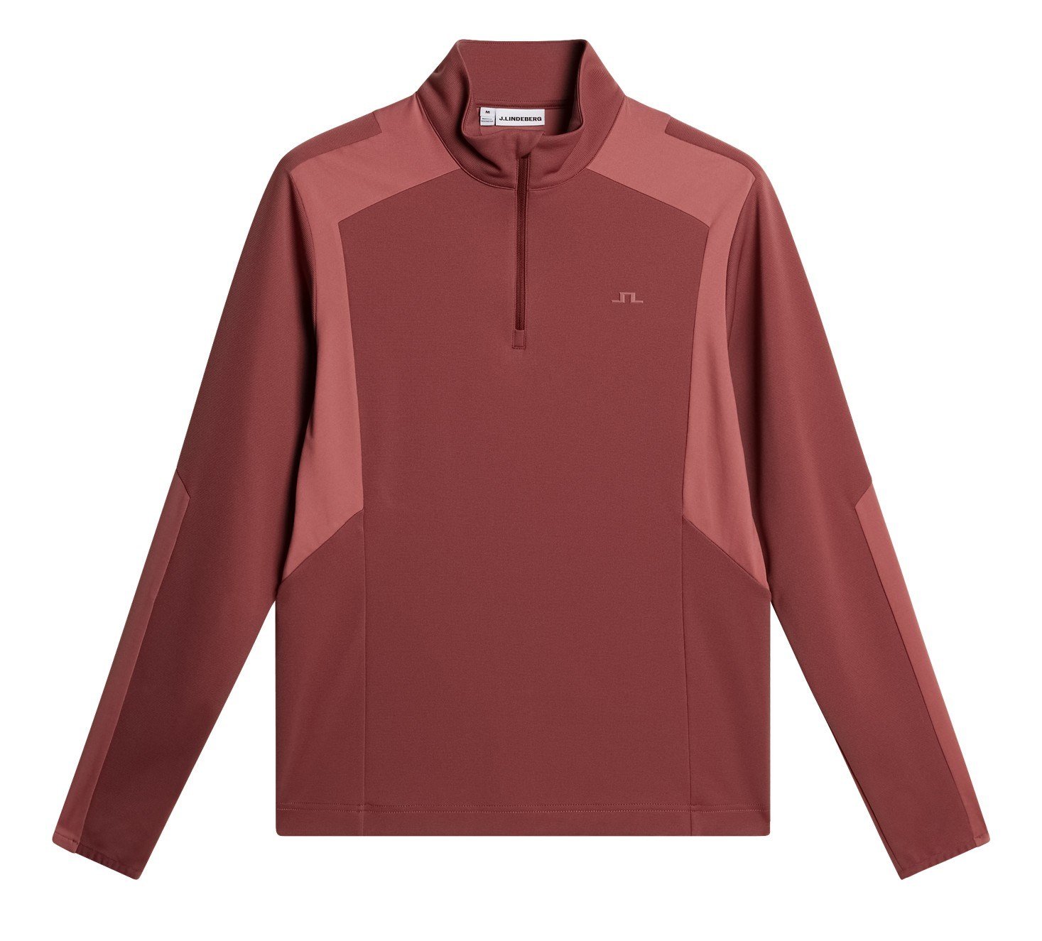 J.Lindeberg Lukas Quarter Zip felpa da uomo, apple butter