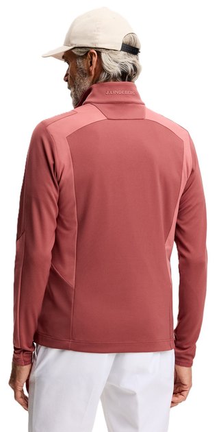 J.Lindeberg Lukas Quarter Zip felpa da uomo, apple butter