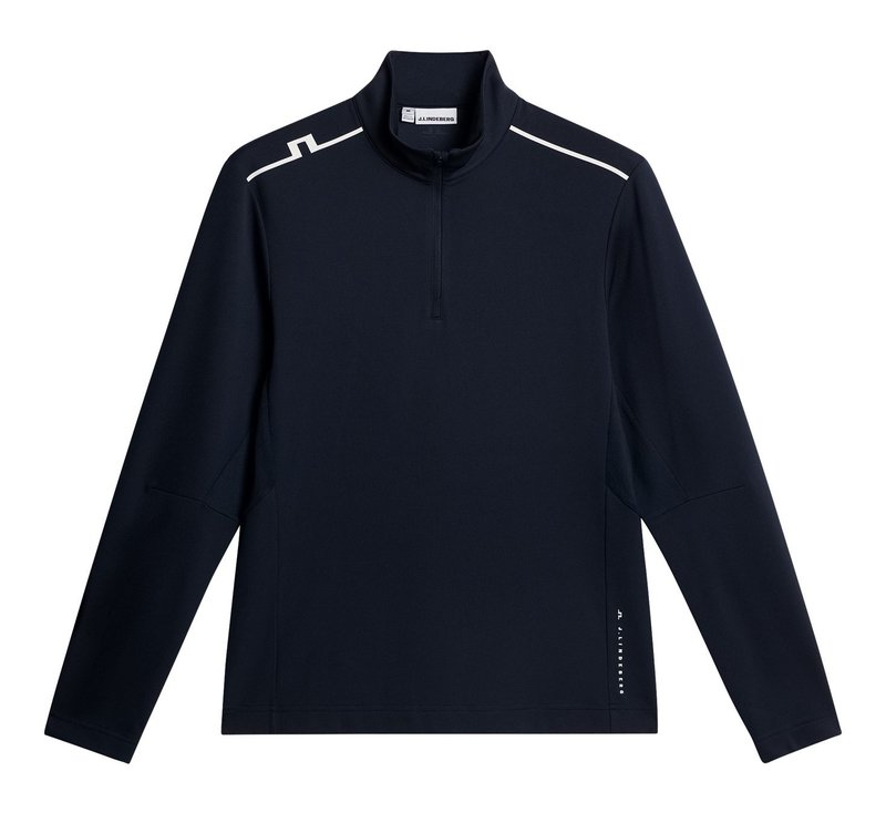J.Lindeberg Leon Quarter Zip da uomo felpa, JL Navy