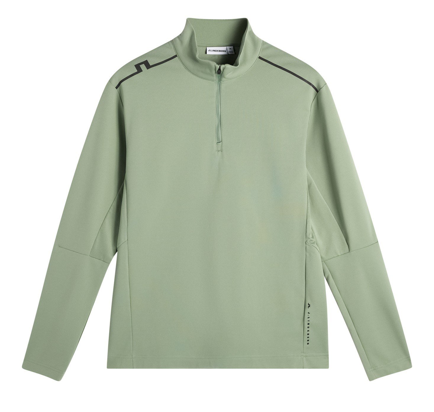 J.Lindeberg Leon Quarter Zip da uomo felpa, hedge green