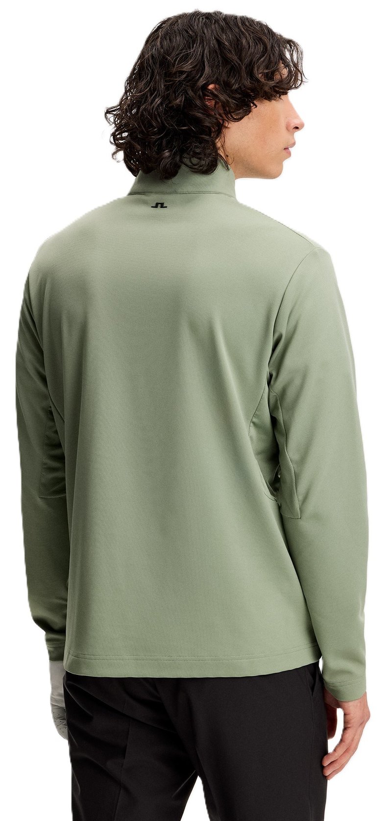 J.Lindeberg Leon Quarter Zip da uomo felpa, hedge green