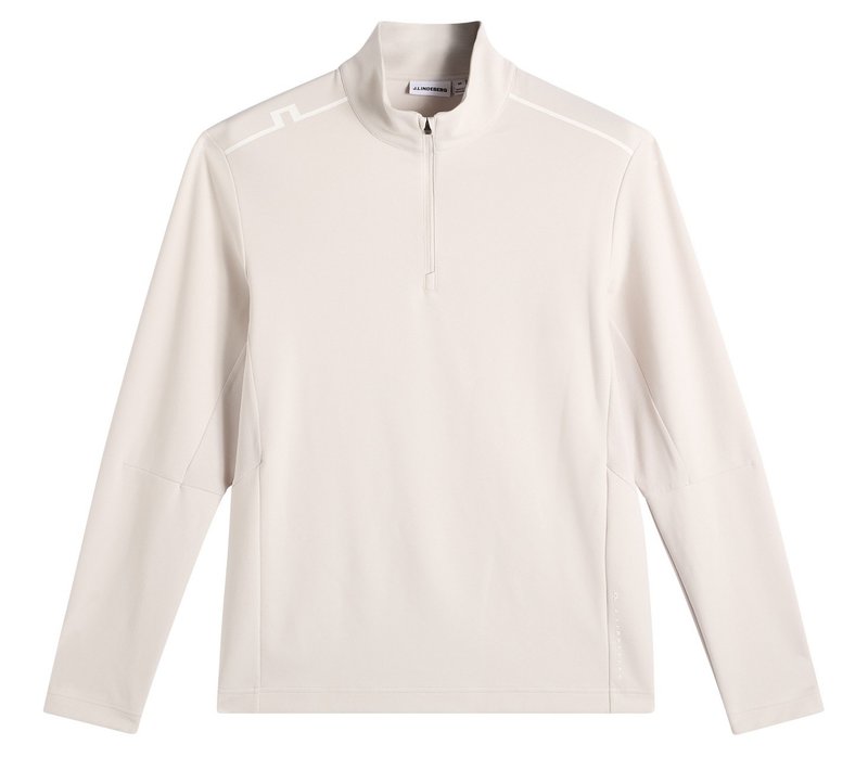 J.Lindeberg Leon Quarter Zip felpa da uomo, moonbeam