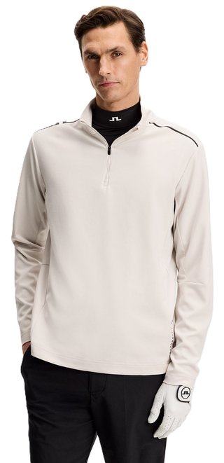 J.Lindeberg Leon Quarter Zip felpa da uomo, moonbeam
