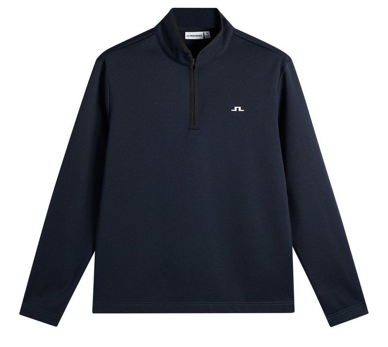 J.Lindeberg Clide Quarter Zip Mid Layer felpa uomo, JL Navy