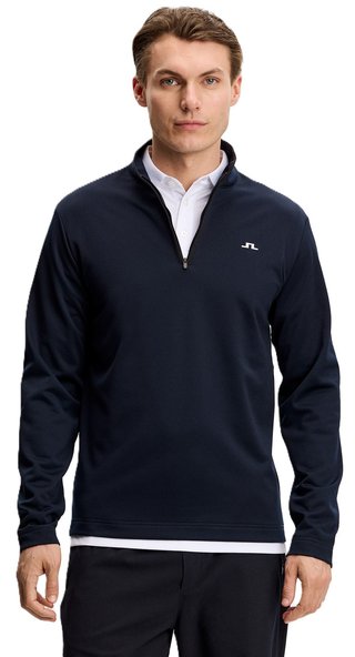 J.Lindeberg Clide Quarter Zip Mid Layer felpa uomo, JL Navy
