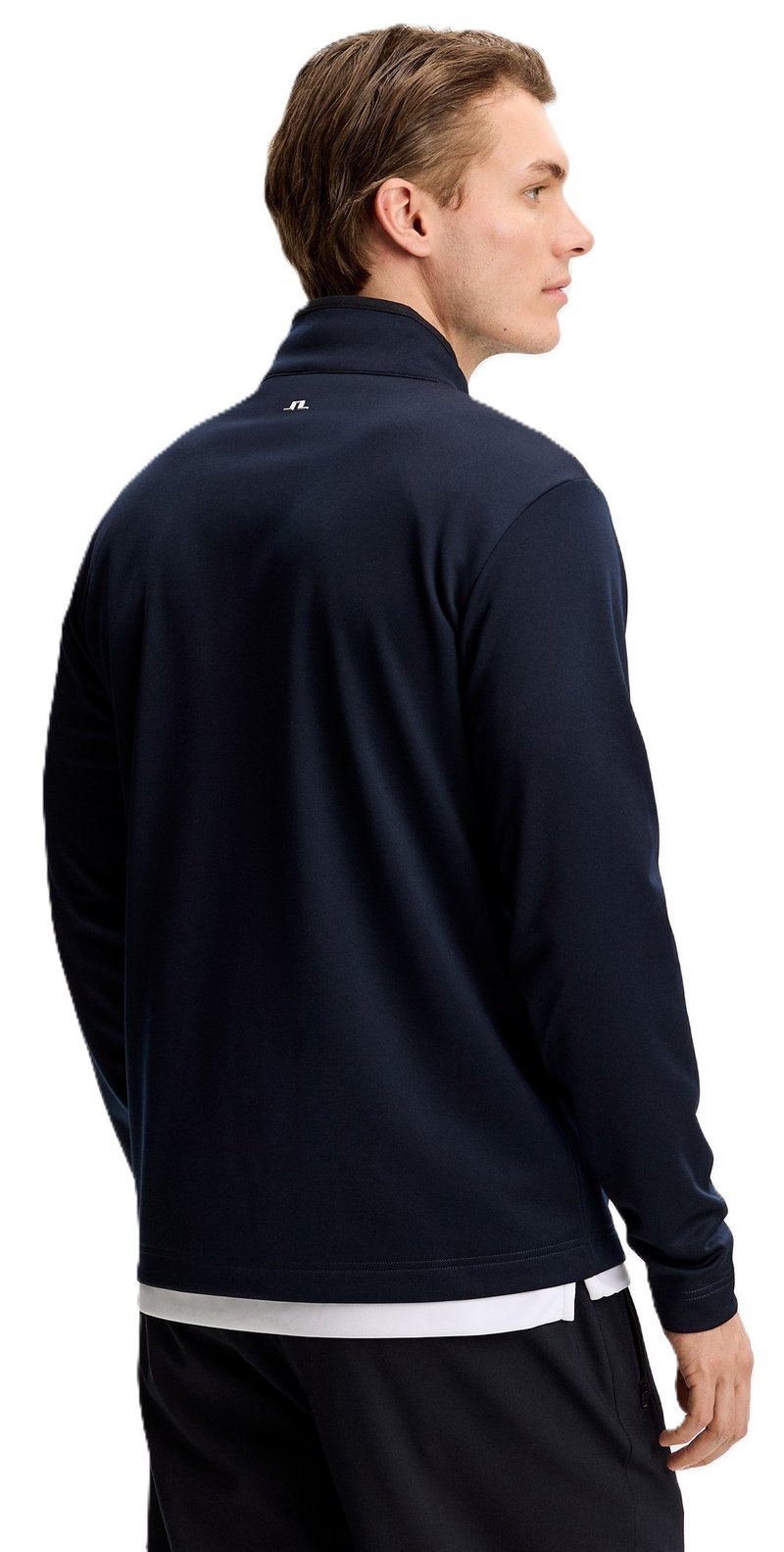 J.Lindeberg Clide Quarter Zip Mid Layer felpa uomo, JL Navy
