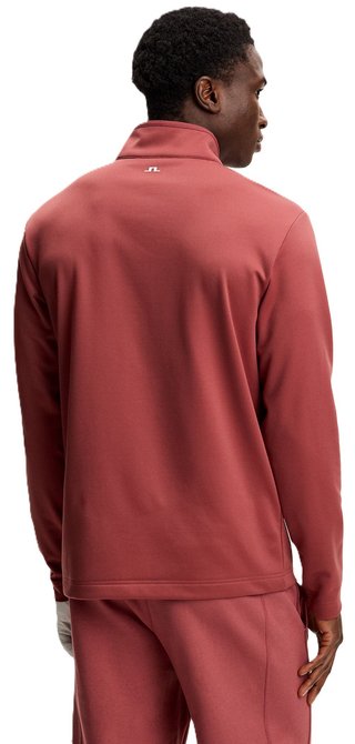 J.Lindeberg Clide Quarter Zip Mid Layer felpa da uomo, apple butter