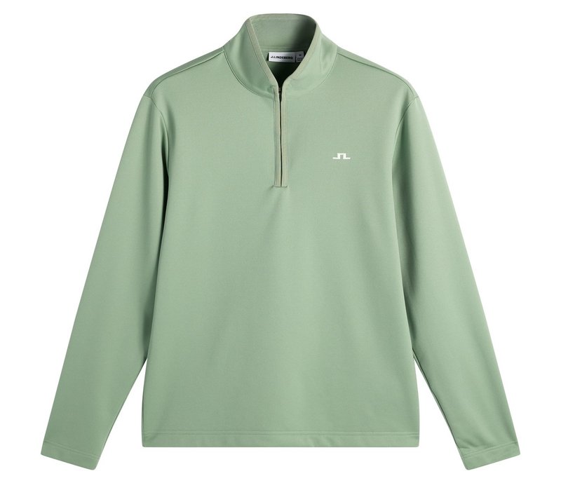J.Lindeberg Clide Quarter Zip da uomo felpa, hedge green