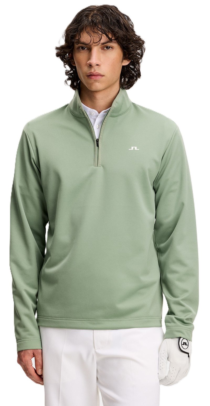 J.Lindeberg Clide Quarter Zip da uomo felpa, hedge green