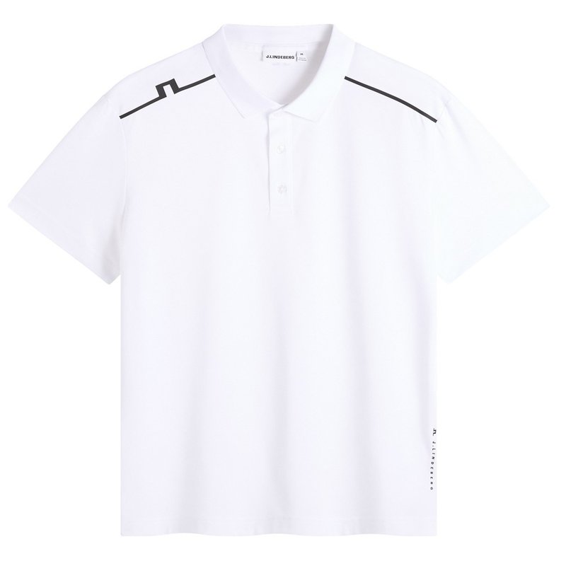 J.Lindeberg Lionel polo da uomo, bianco