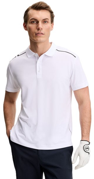 J.Lindeberg Lionel polo da uomo, bianco