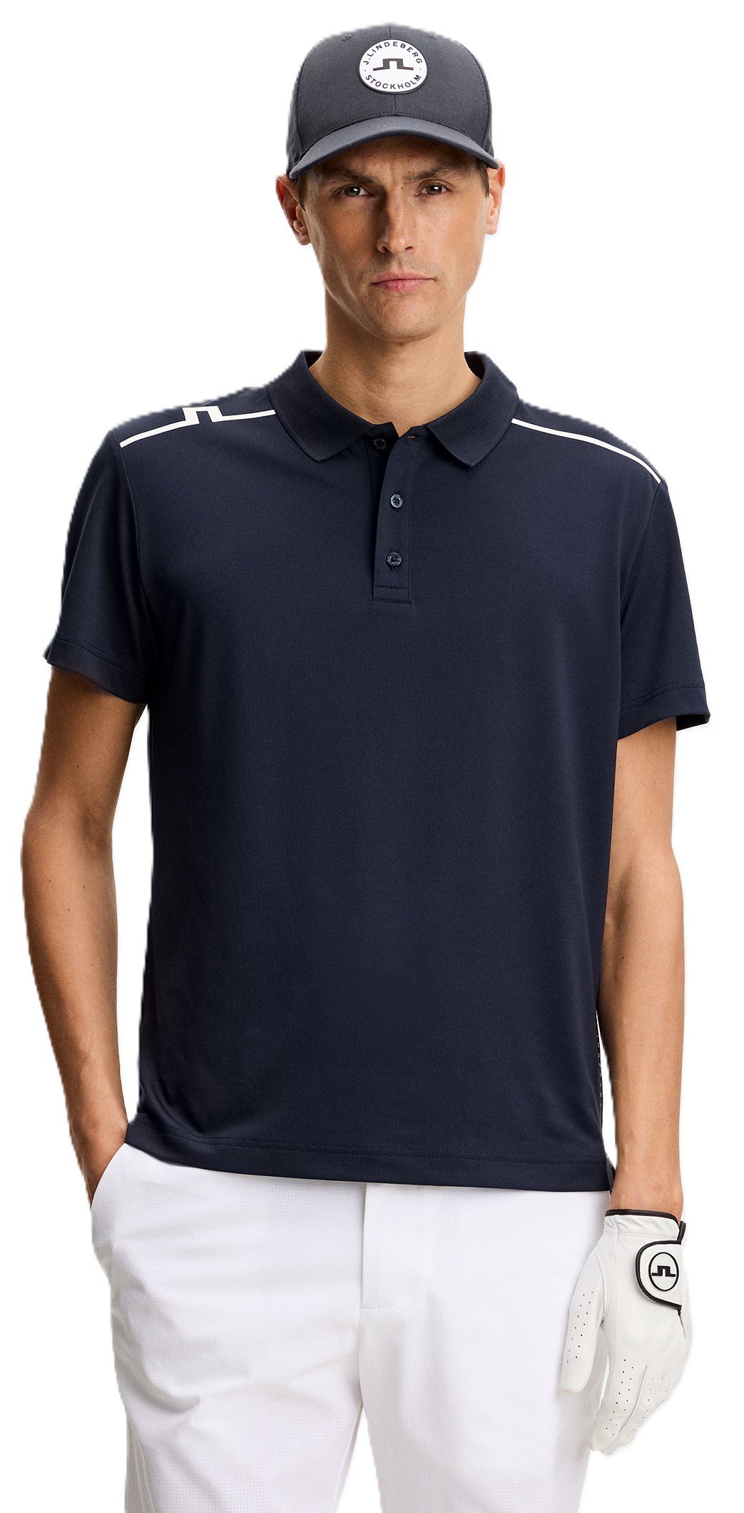 J.Lindeberg Lionel polo uomo, JL Navy