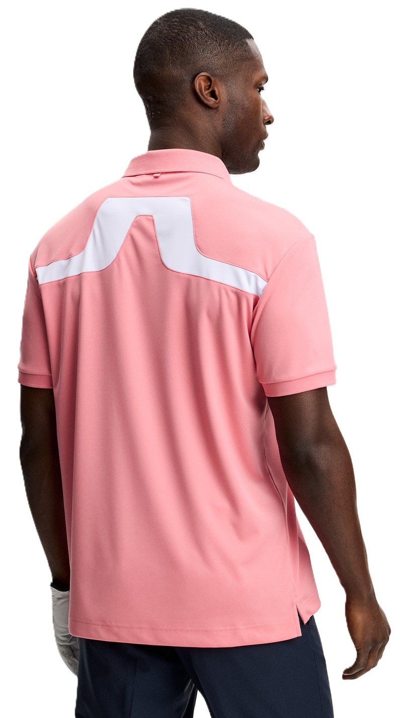 J.Lindeberg KV polo da uomo, flamingo plume