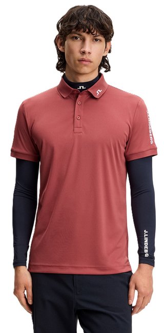 J.Lindeberg Tour Tech Slim Fit polo da uomo, apple butter