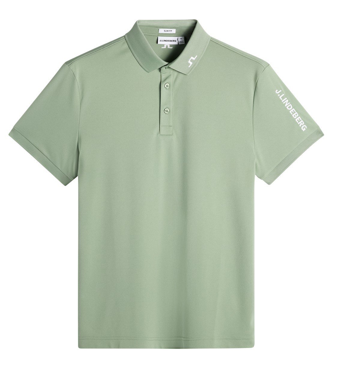 J.Lindeberg Tour Tech Slim Fit polo da uomo, hedge green