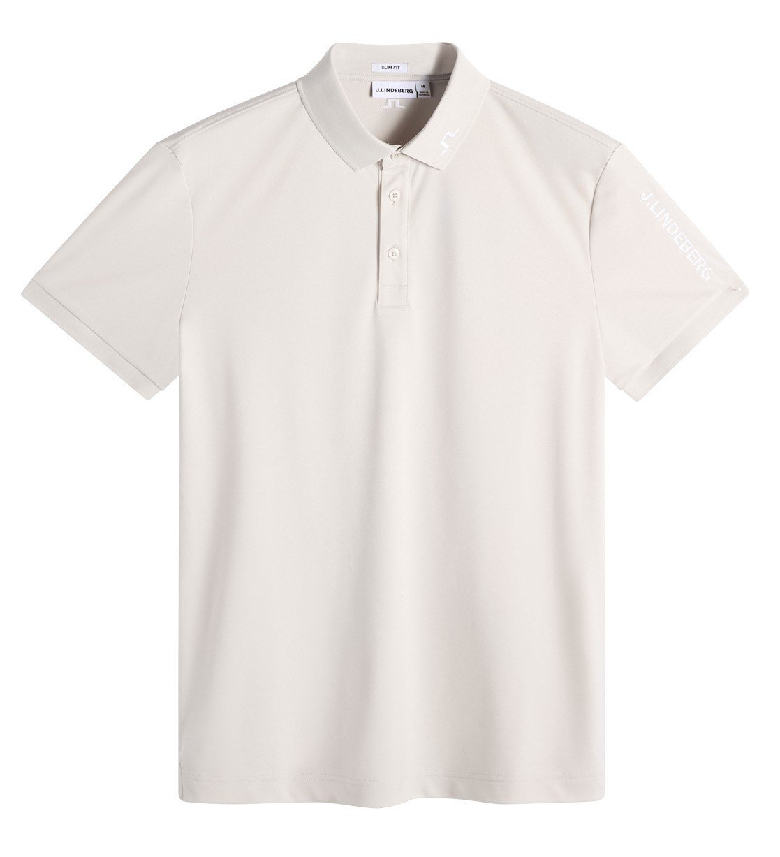 J.Lindeberg Tour Tech Slim Fit polo da uomo, moonbeam