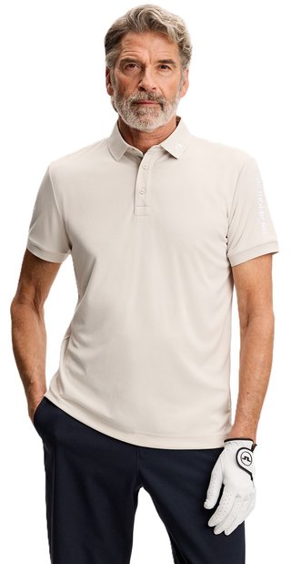 J.Lindeberg Tour Tech Slim Fit polo da uomo, moonbeam
