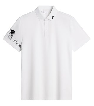 J.Lindeberg Heath polo da uomo, bianco