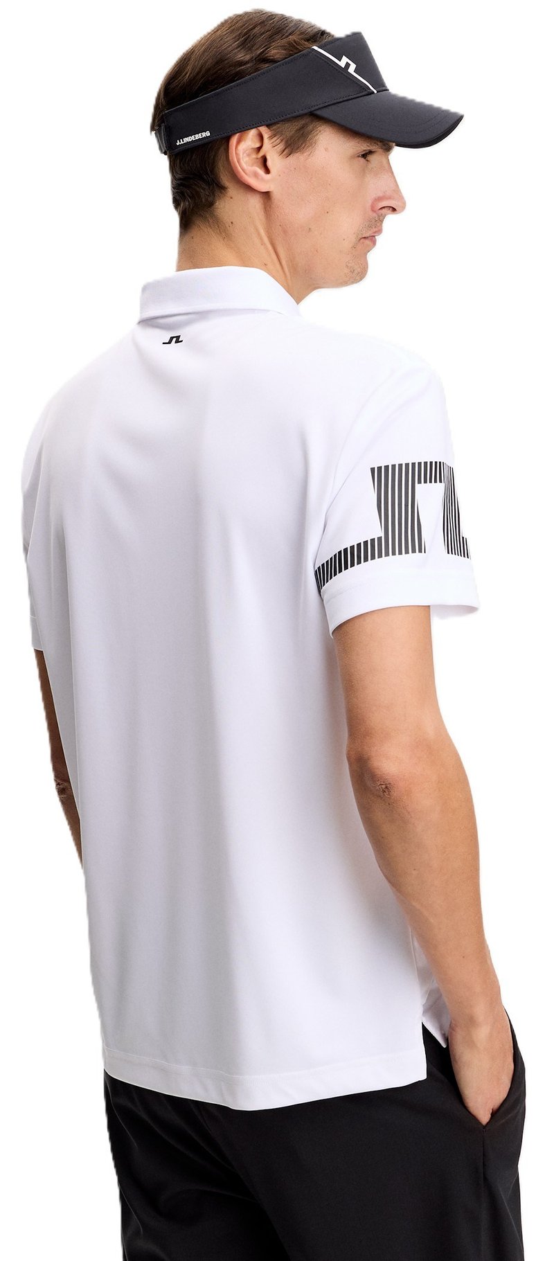 J.Lindeberg Heath polo da uomo, bianco