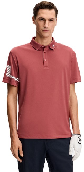 J.Lindeberg Heath polo da uomo, apple butter