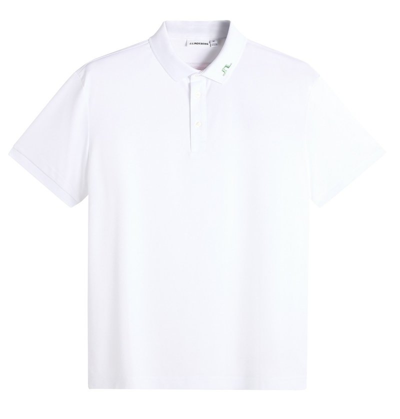 J.Lindeberg KV Print polo da uomo, paradise hedge green