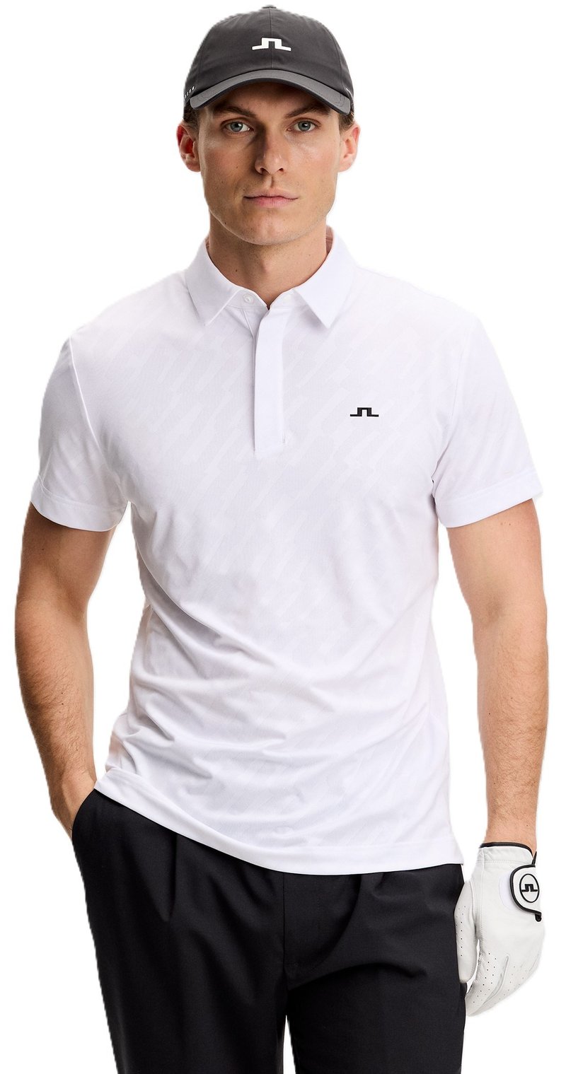 J.Lindeberg Wilhelm polo da uomo, bianco