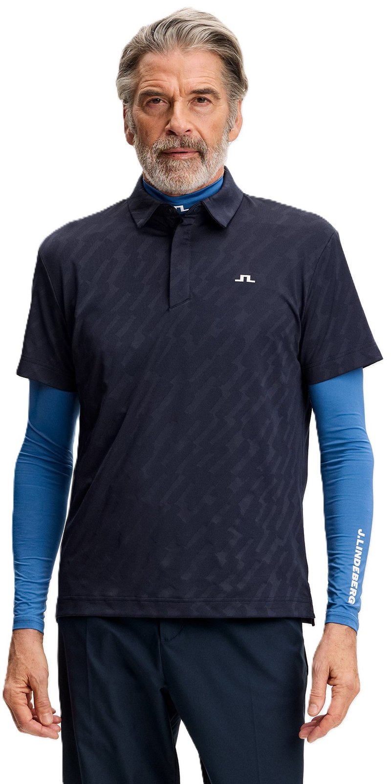 J.Lindeberg Wilhelm polo uomo, JL Navy