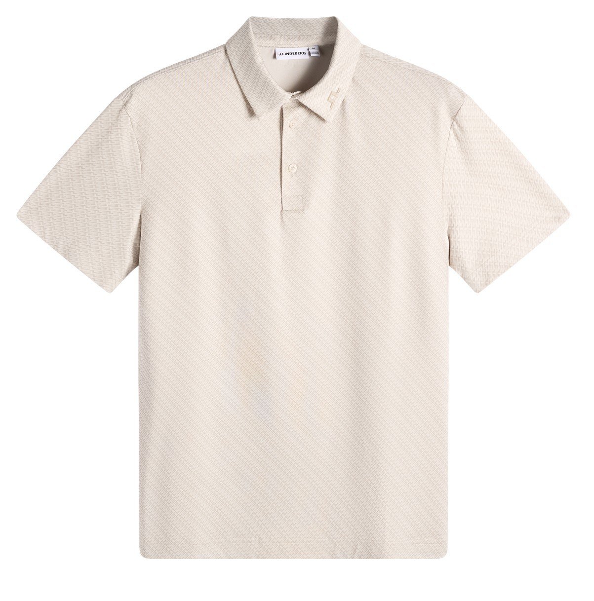 J.Lindeberg Tod Print polo da uomo, flight bridge moonbeam