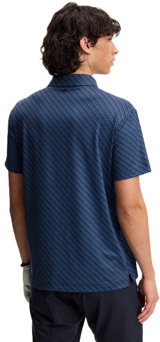 J.Lindeberg Tod Print polo uomo, flight bridge navy fed