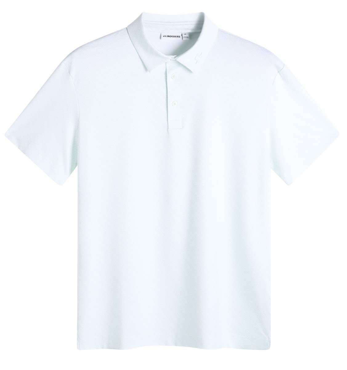 J.Lindeberg Tod Print polo da uomo, flight bridge white sky