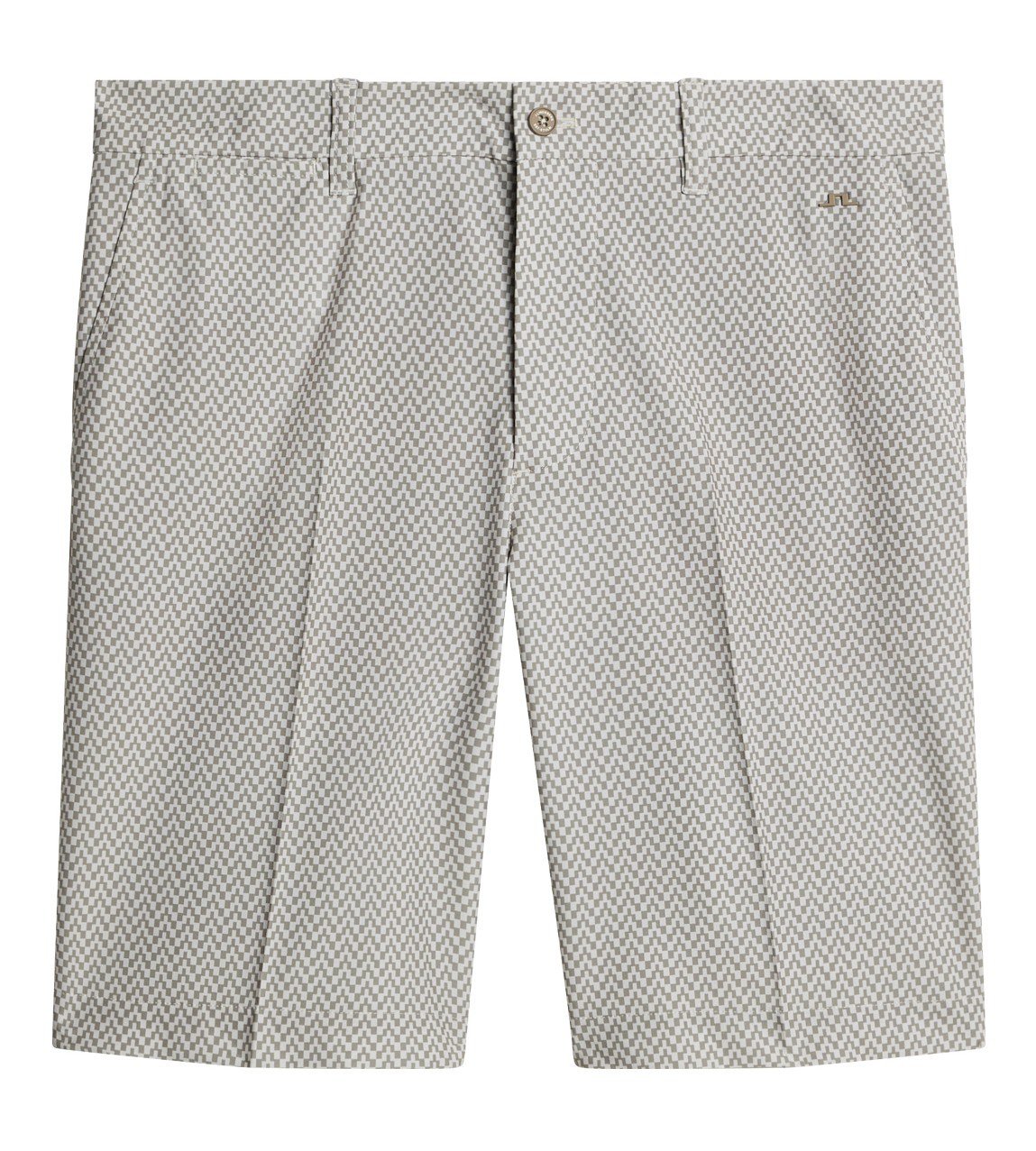 J.Lindeberg Eloy Print pantaloncini da uomo, bridge stack brindle