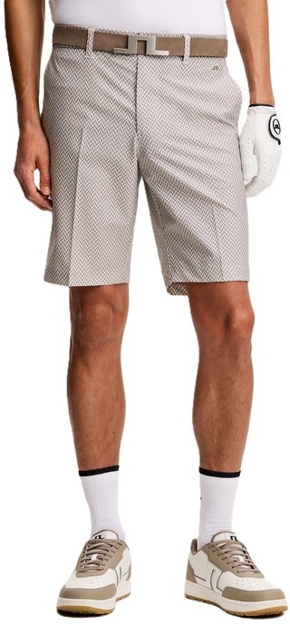 J.Lindeberg Eloy Print pantaloncini da uomo, bridge stack brindle