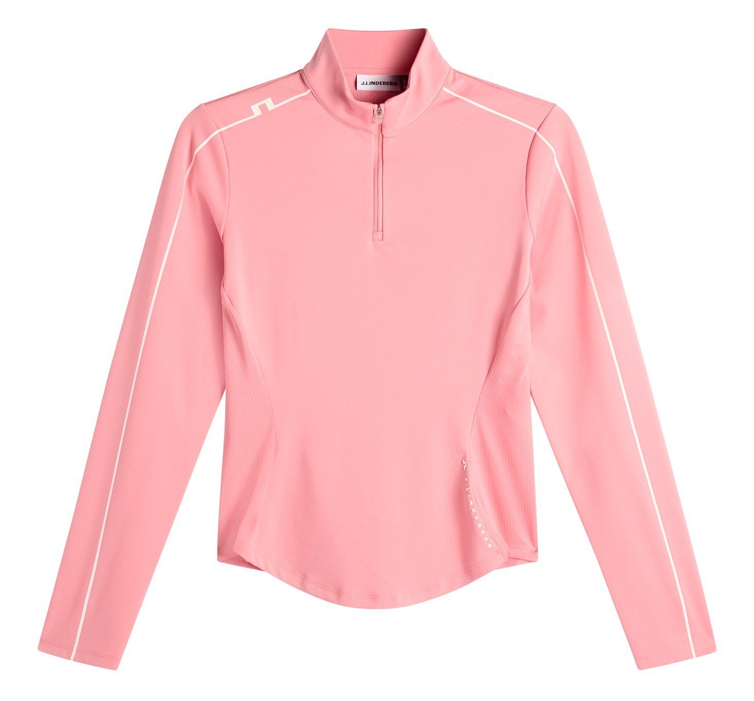J.Lindeberg Adiola Quarter Zip Mid Layer felpa donna, flamingo plume