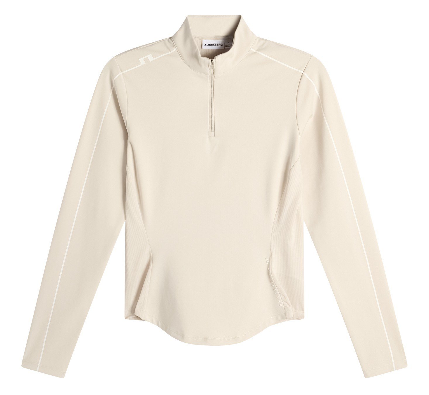 J.Lindeberg Adiola Quarter Zip Mid Layer felpa donna, moonbeam