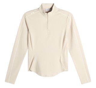 J.Lindeberg Adiola Quarter Zip Mid Layer felpa donna, moonbeam