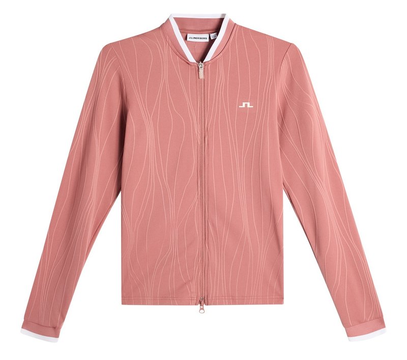 J.Lindeberg Susanna Mid Layer felpa donna, withered rose