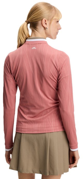 J.Lindeberg Susanna Mid Layer felpa donna, withered rose