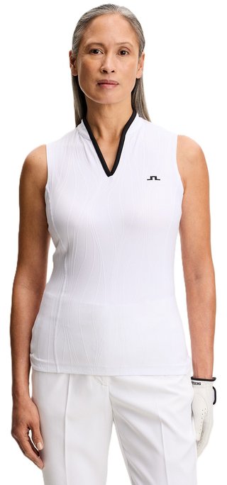 J.Lindeberg Mila Sleeveless top da donna, bianco