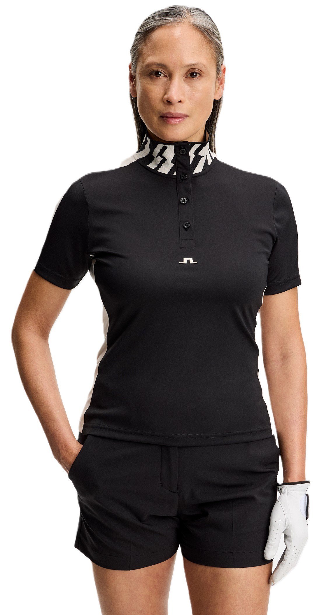 J.Lindeberg Pip polo da donna, nero