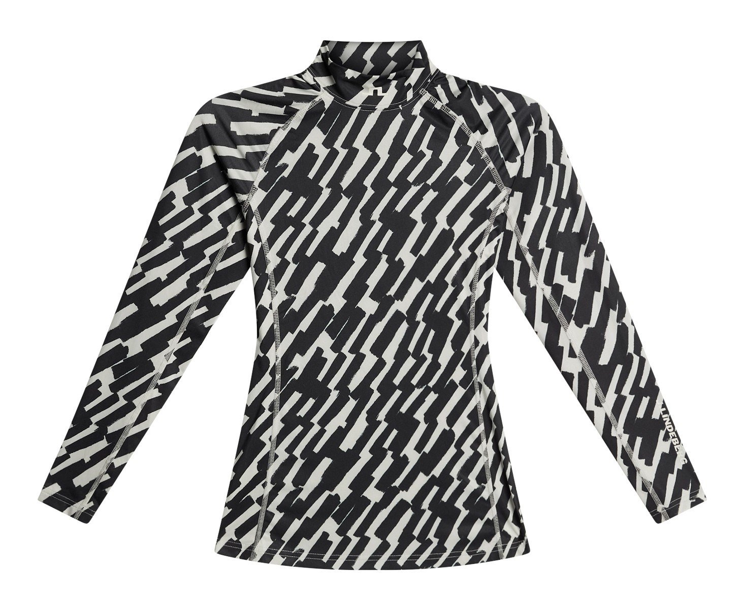 J.Lindeberg Ella Print Compression top da donna, oak moonbeam