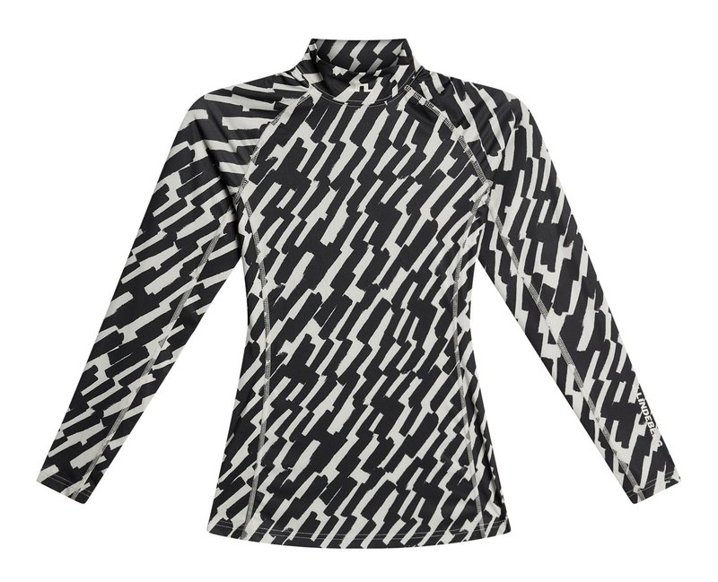 J.Lindeberg Ella Print Compression top da donna, oak moonbeam