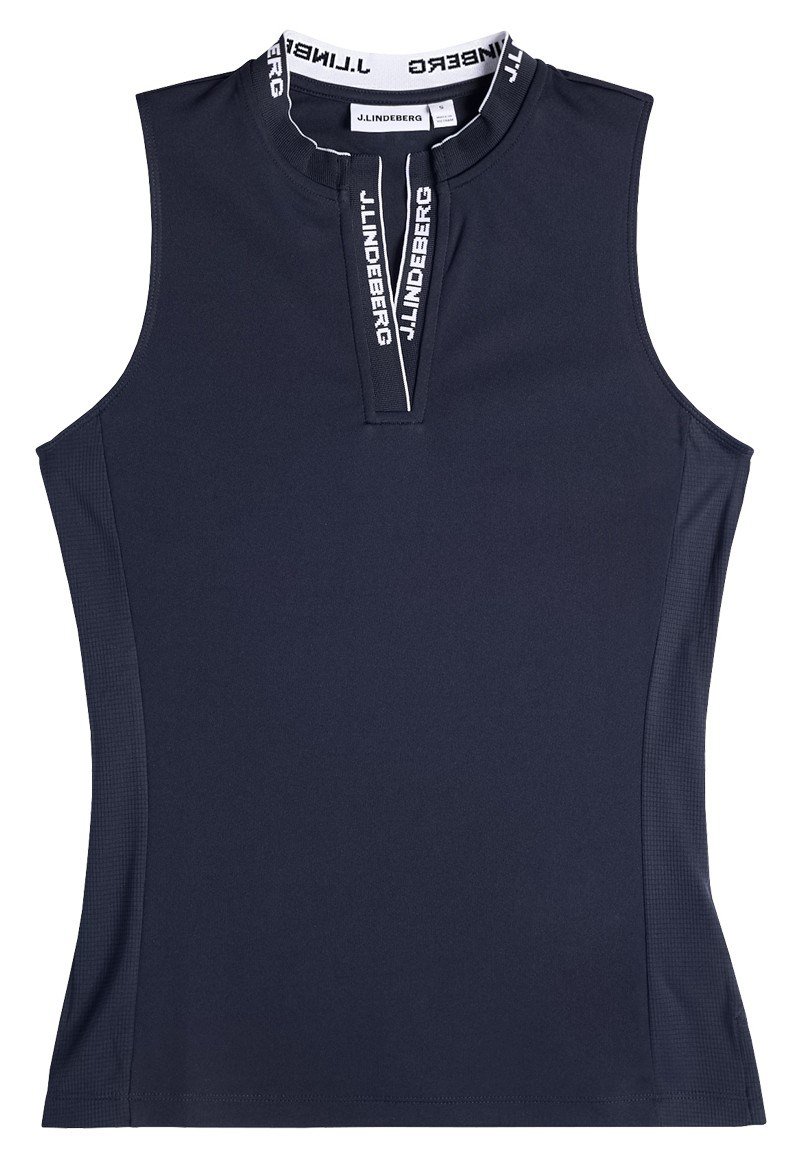 J.Lindeberg Leya Sleeveless polo da donna, JL Navy