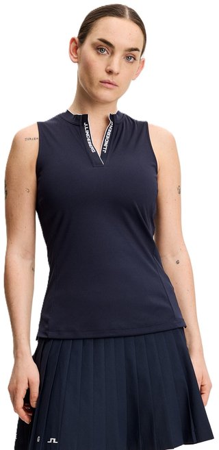 J.Lindeberg Leya Sleeveless polo da donna, JL Navy