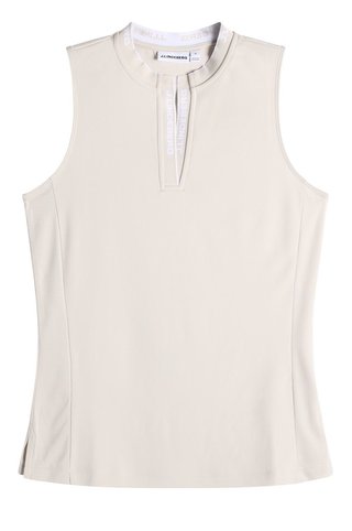 J.Lindeberg Leya Sleeveless polo da donna, moonbeam