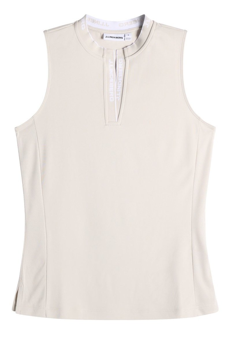 J.Lindeberg Leya Sleeveless polo da donna, moonbeam