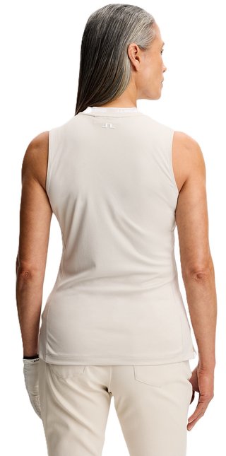 J.Lindeberg Leya Sleeveless polo da donna, moonbeam
