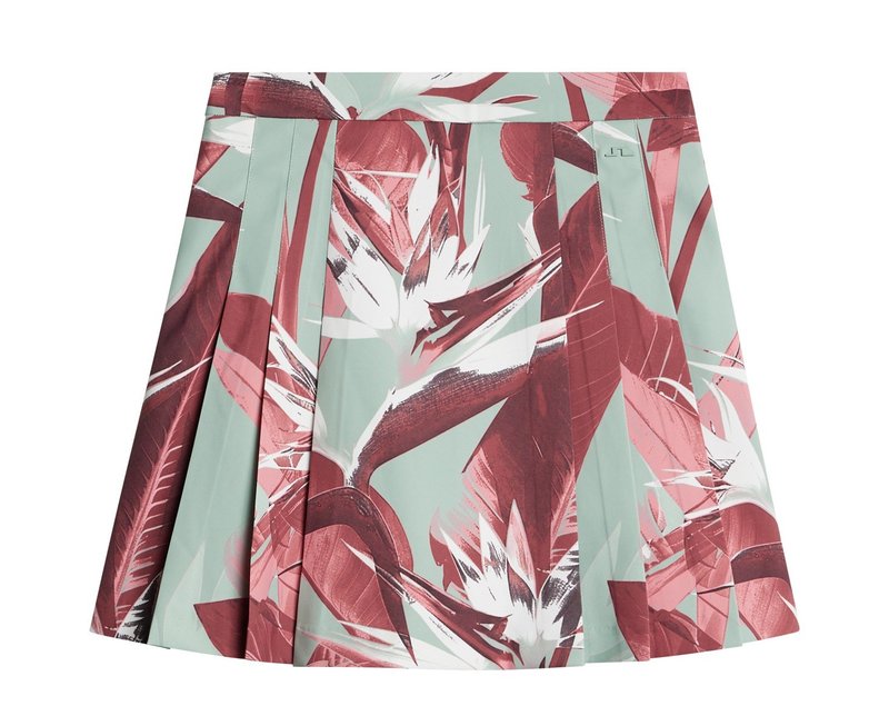 J.Lindeberg Alesia Print gonna da golf da donna, paradise jadeite