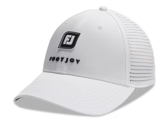 FootJoy Perforated Trucker cappellino da uomo, bianco