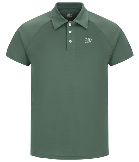 2117 of Sweden Fröseke Technical Pique polo da uomo, forest green